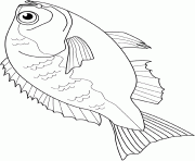 poisson (3) dessin à colorier
